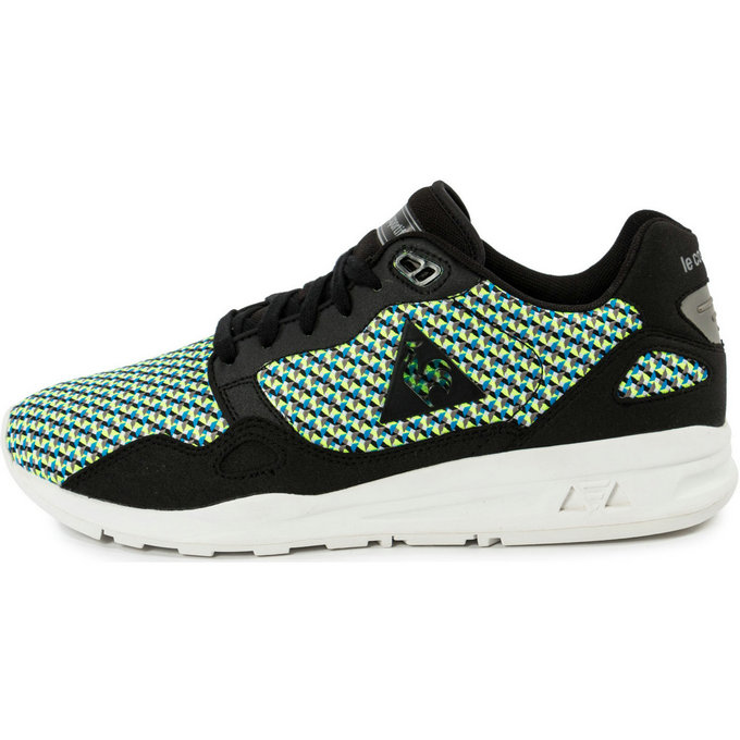 Le Coq Sportif Lcs R900 Géo Jacquard Noir/Vert - Chaussures Baskets Basses Homme